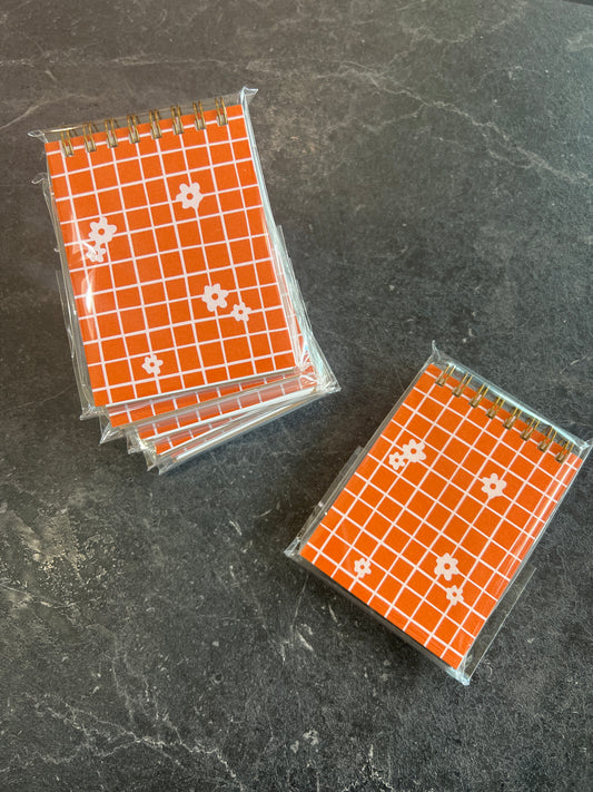 Ruff House Grid Flower Mini Notebook