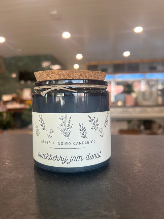 A + I Blackberry Jam Donut Candle