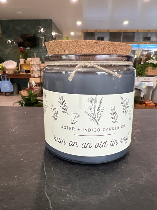A + I Candles- Rain on an Old Tin Roof