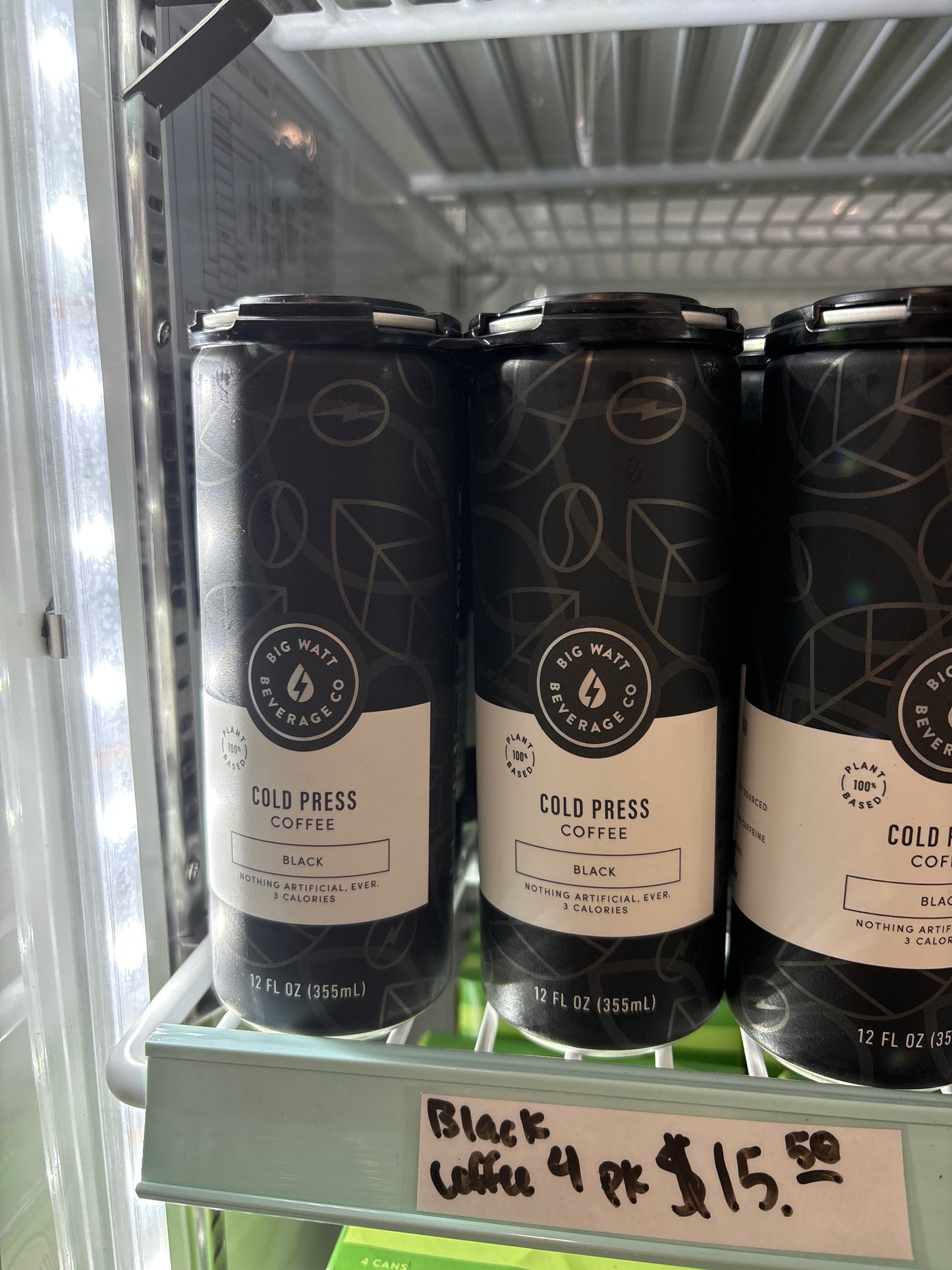 Big Watt Beverage Co Cold Press Coffee 4 PK