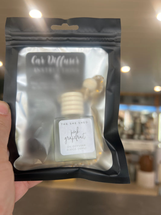 She Shed Co. Car Diffuser - Pink Grapefruit