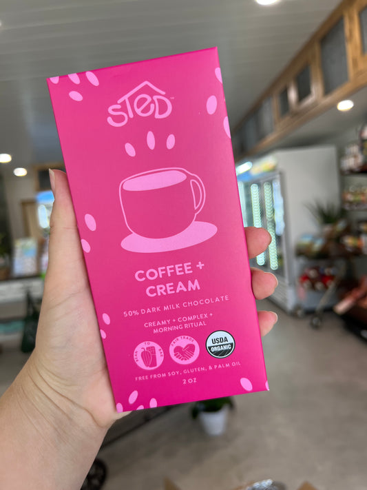 Sted Coffee + Cream Full Size Chocolate Bar