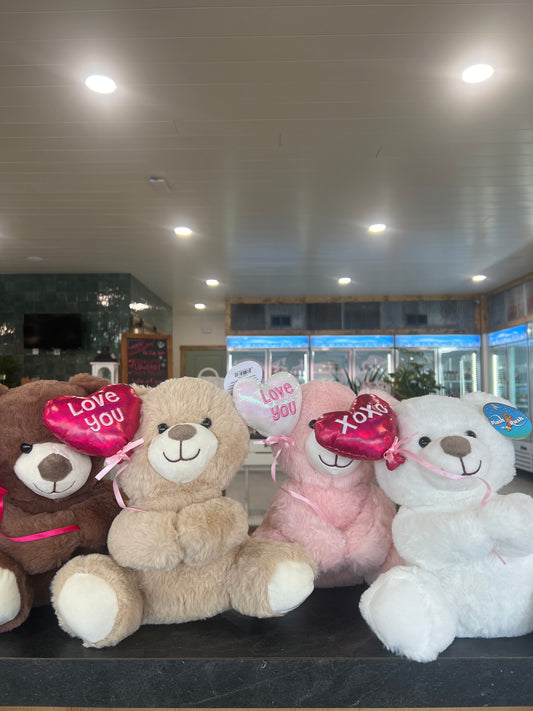 9” Valentine Balloon Bear