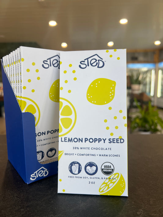 Sted Lemon Poppy Seed Full Size Chocolate Bar