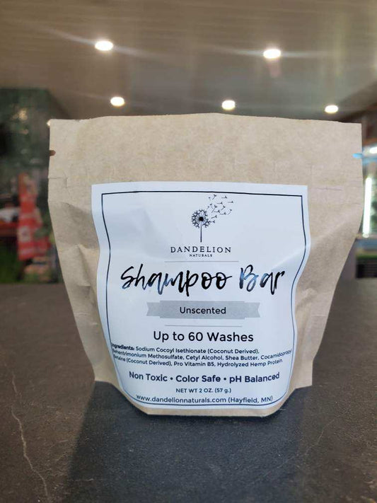 Dandelion Naturals Shampoo Bar - Unscented