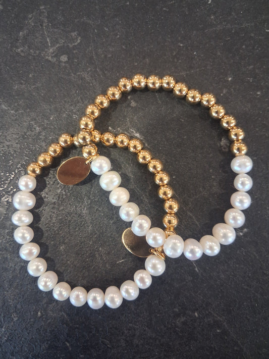Cedar and Cypress Designs - Half Pearl Bracelet